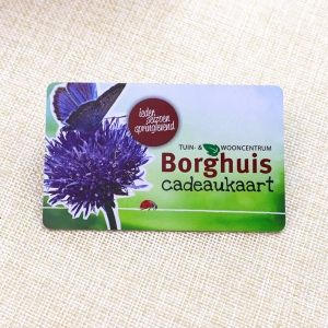 Flower Shop Gift Card Printed With Glossy Finish