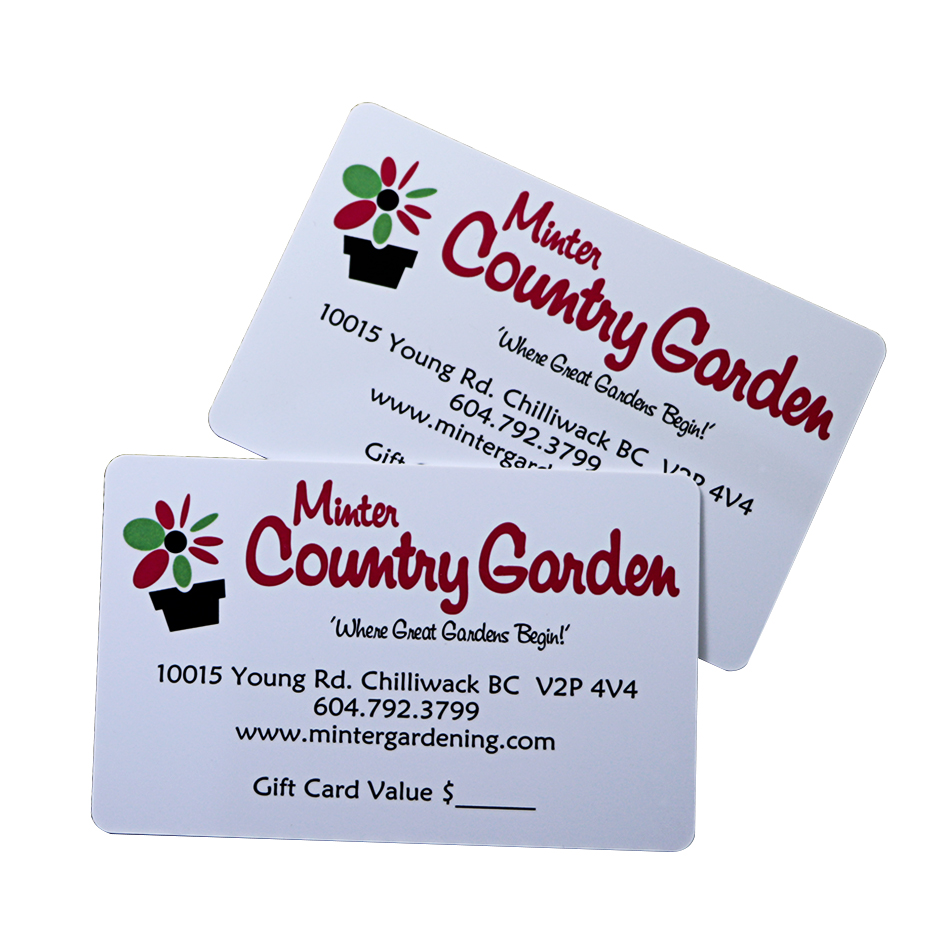Garden Gift Card Printing With Factory PriceCard Supplier Smart One