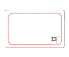 The coil of IC access control card is rectangular