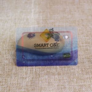 Transparent Business Card With Contactless RFID Chip
