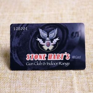 Membership Club ID Card Printed With Silver Embossed Number