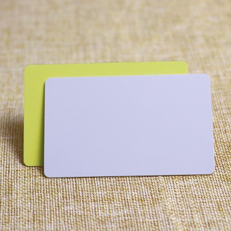 CR80 Standard Printable Blank White PVC Sticker Card