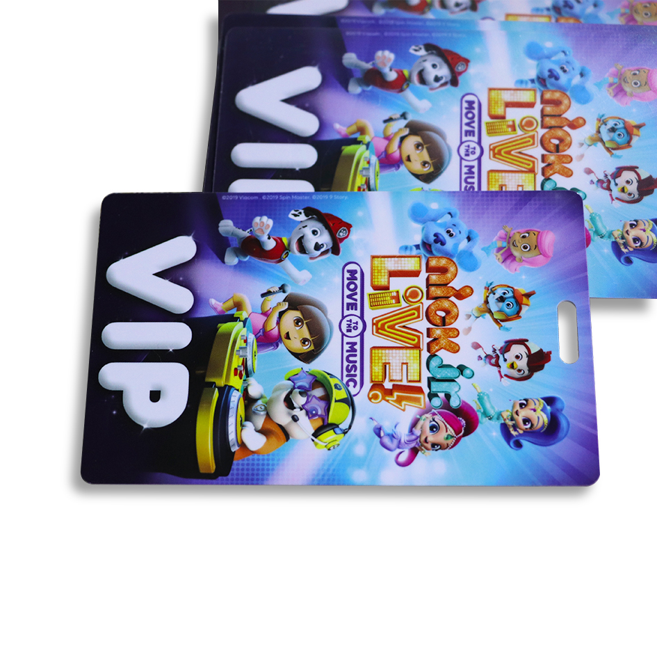 Die Cut VIP Card Printed With Slot Punching