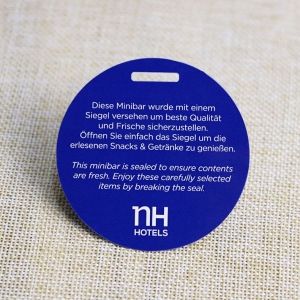 Round Custom Shape PVC Card For Hotel