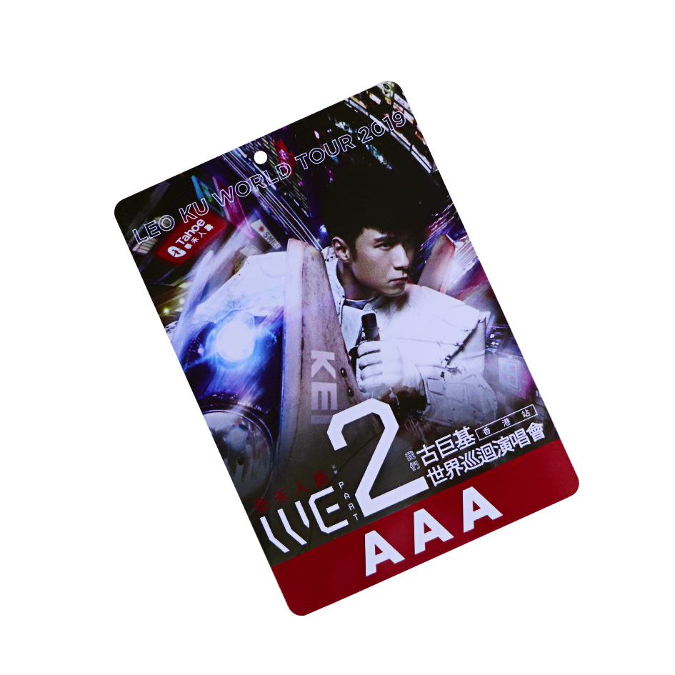 Die Cut Concert VIP Ticket Card