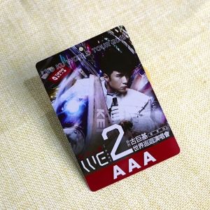 Die Cut Concert VIP Ticket Card