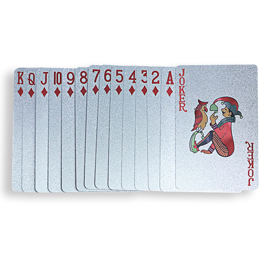 Die Cutting Silver Power Plastic Playing Card