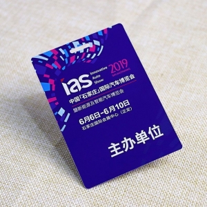 Custom Shape Plastic Card For Auto Show Exhibitor Badge