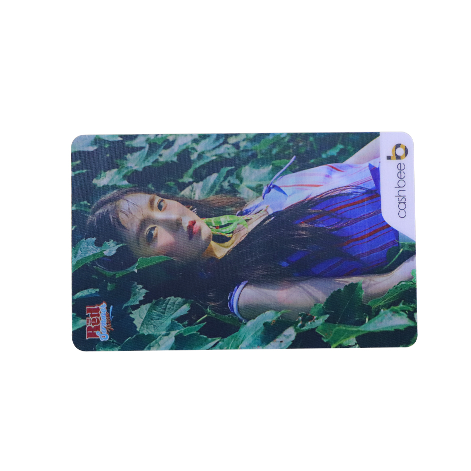 3D plastic card with photo