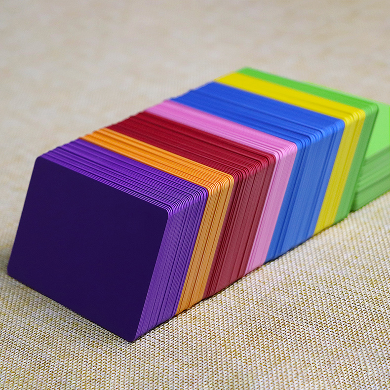 Blank Colored Plastic Cards
