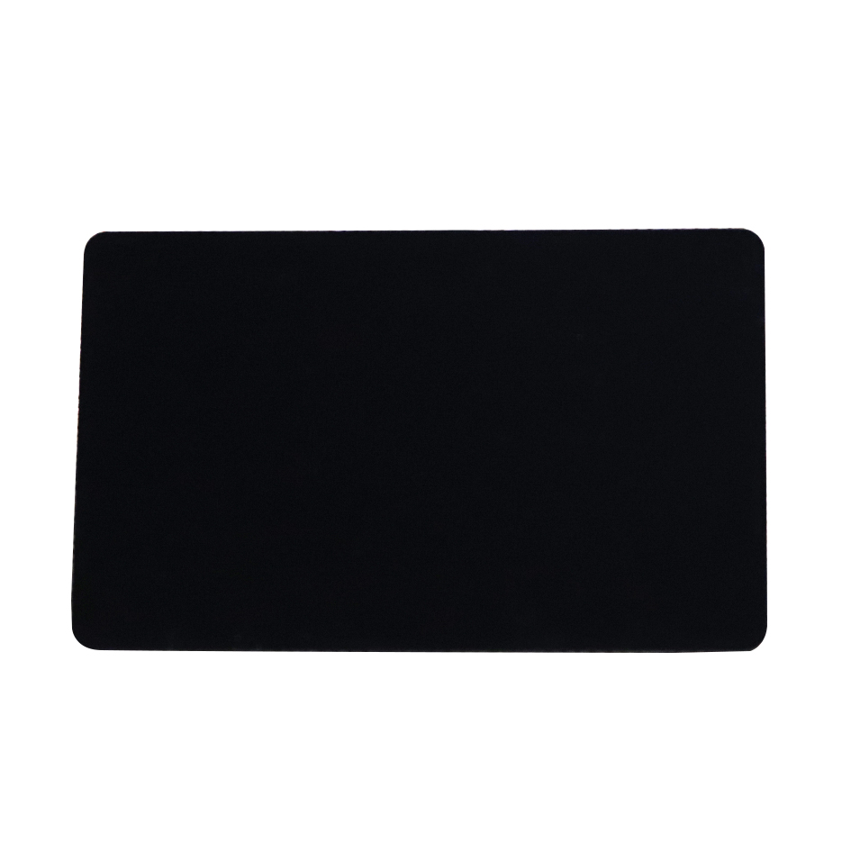 blank black plastic cards
