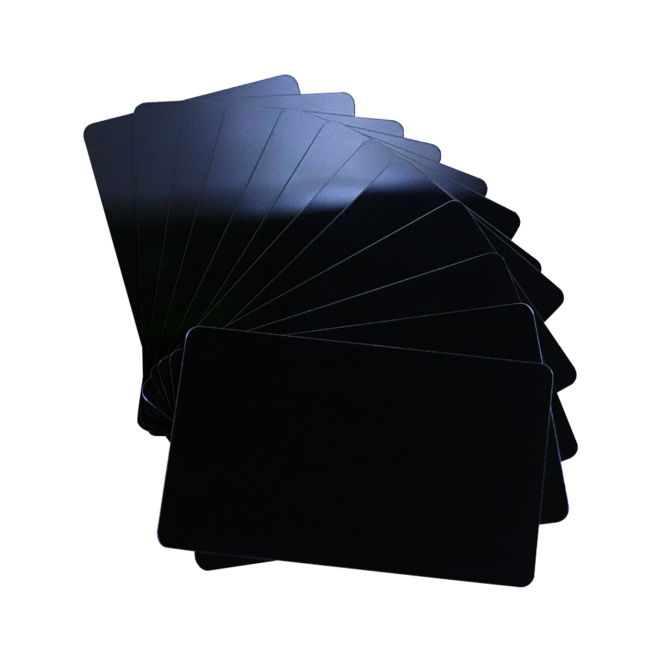 csutomized blank black plastic card