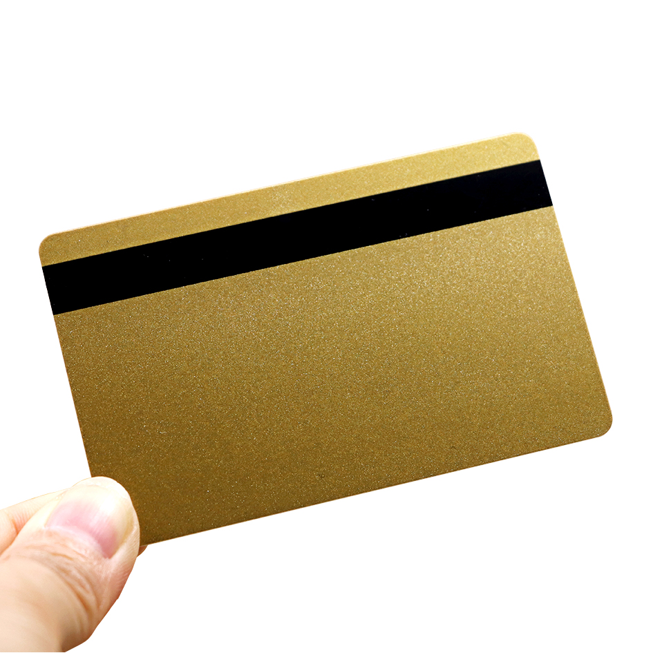 blank gold plastic cards for printing