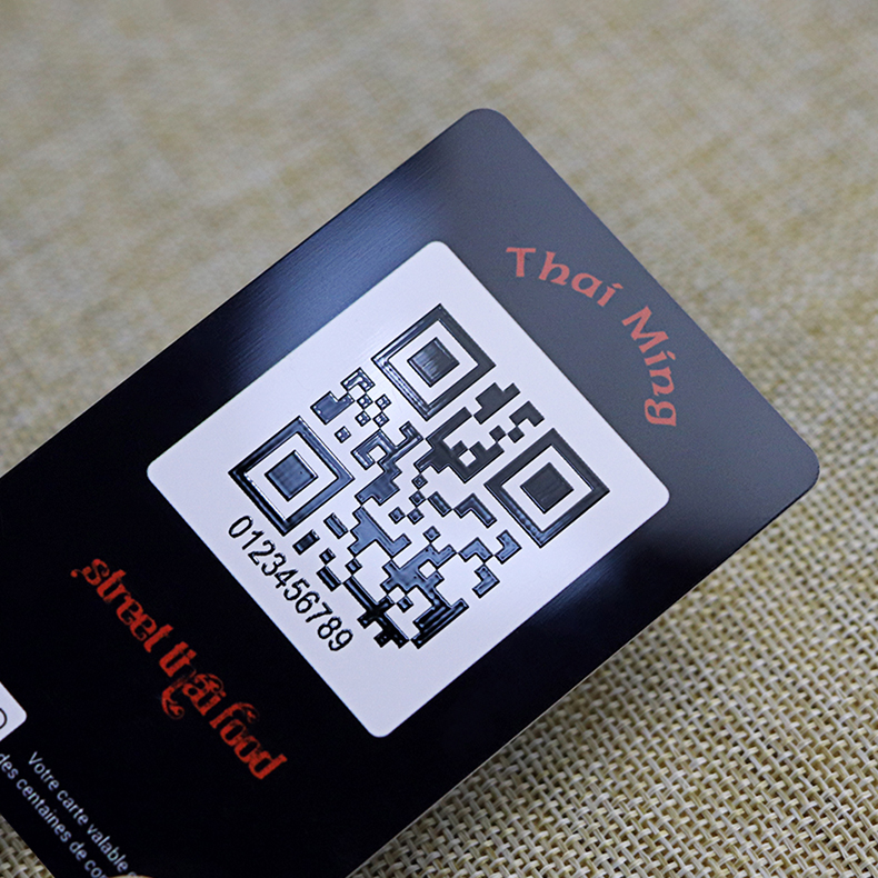 UV Effect On QR Code Of Custom Membership Card