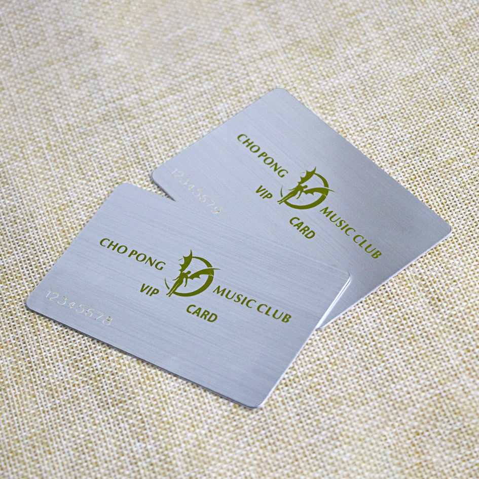 Brushed Plastic VIP Cards With Laser Code