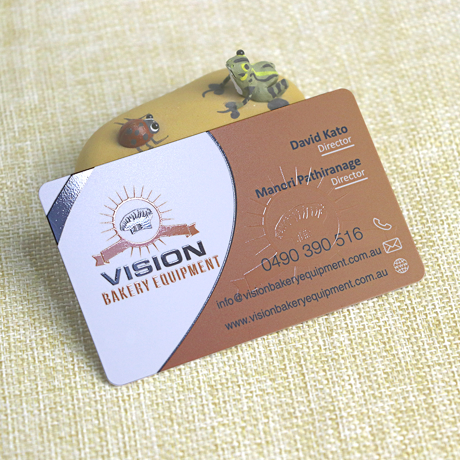 standard PVC business card