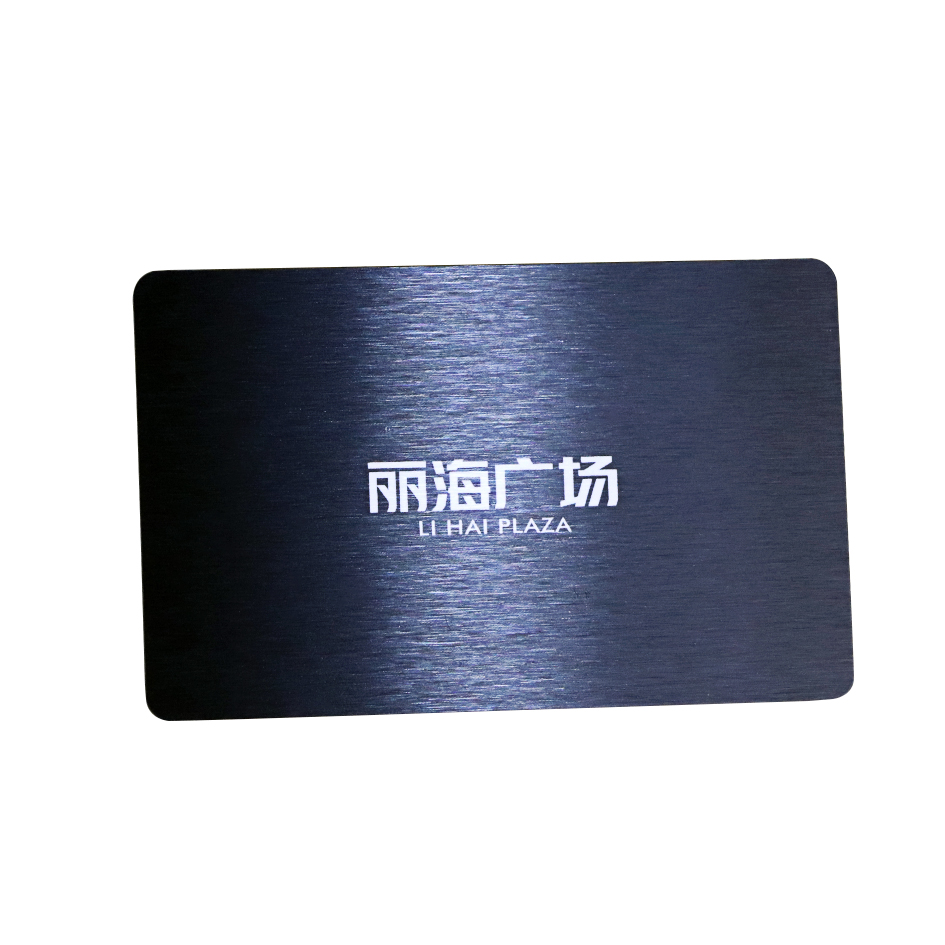 Black brushed Plastic Contactless IC Card With Smart Chip