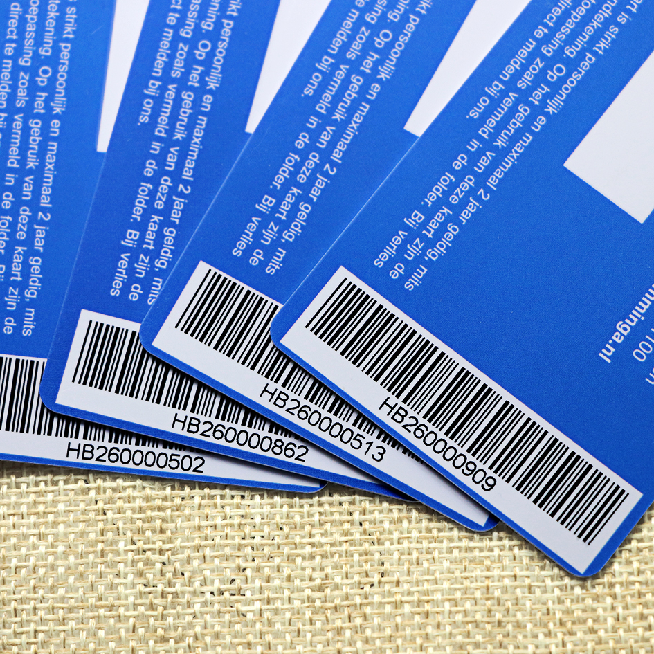 Plastic Barcode Card