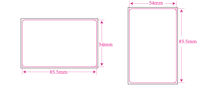 custom membership card size