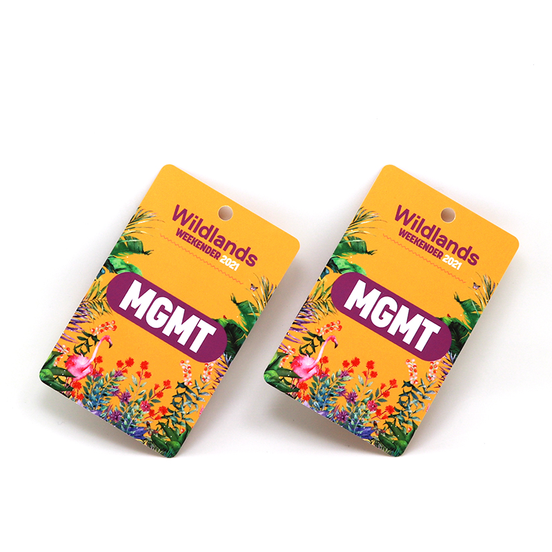 High Quality Event Membership VIP Passes PVC Business Card With Hole Slot