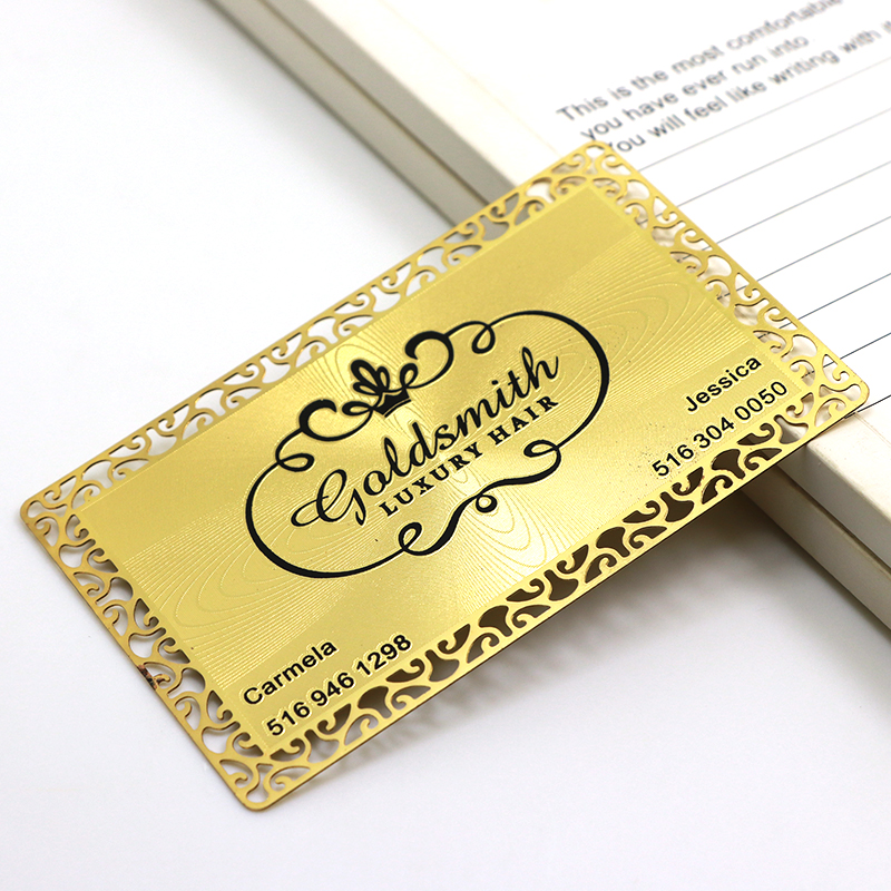 Gold Metal Cards, Metal Business Cards, Free Shipping