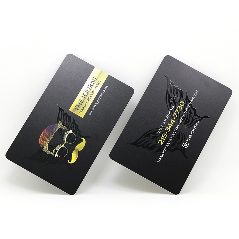 Elegant Matte Black Plastic Membership Card With UV Printing Card